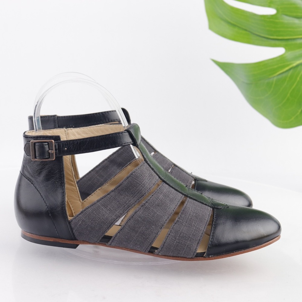 Wolverine 1000 Mile Womens Digby Sandals Size 6 Black Gray Shoes Samantha Pleet